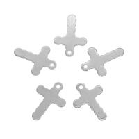 Stainless Steel Cross Pendants, 304 Stainless Steel, original color Approx 1mm 