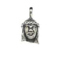 Pendentifs en titane, Acier titane, Visage, couleur originale Environ 4.5mm, Vendu par PC