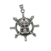 Pendentifs en titane, Acier titane, avec strass, couleur originale Environ 4mm, Vendu par PC