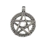 Pendentifs en titane, Acier titane, Pentagram, couleur originale Environ 5mm, Vendu par PC