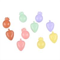 Acrílico DIY Fornituras para Accesorios para el cabello, Fruta, color sólido, más colores para la opción, agujero:aproximado 3mm, 10PCs/Bolsa, Vendido por Bolsa