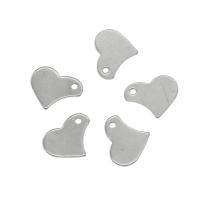 Stainless Steel Heart Pendants, 304 Stainless Steel, original color Approx 1mm 