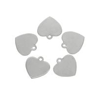 Stainless Steel Heart Pendants, 304 Stainless Steel, original color Approx 1mm 