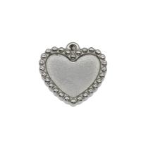 Stainless Steel Heart Pendants, original color Approx 2mm 