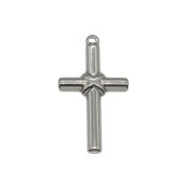 Stainless Steel Cross Pendants, original color Approx 2mm 