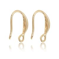 Brass Hook Earwire, gold color plated, DIY, metallic color plated 