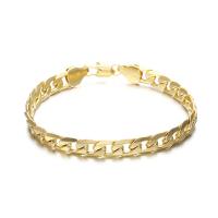 Brass Bracelets, plated, Unisex nickel, lead & cadmium free, 8mm .9 Inch 