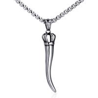 Pendentifs en titane, Acier titane, pour homme, argent, Vendu par PC