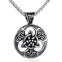 Pendentifs en titane, Acier titane, pour homme, argent, Vendu par PC