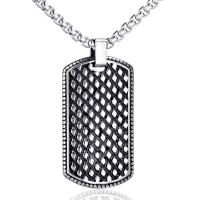 Pendentifs en titane, Acier titane, pour homme, argent, Vendu par PC