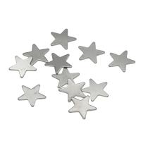 Stainless Steel Pendants, 304 Stainless Steel, Star, original color 