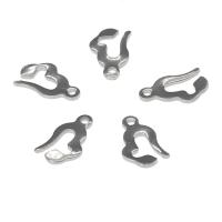 Stainless Steel Extender Chain Drop, 304 Stainless Steel, Heart, metallic color plated 100/Bag 