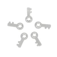 Stainless Steel Extender Chain Drop, 304 Stainless Steel, Key, metallic color plated 100/Bag 