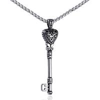 Pendentifs en titane, Acier titane, pour homme, argent, Vendu par PC