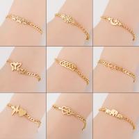 Stainless Steel Chain Bracelets, plated, fashion jewelry & for woman 