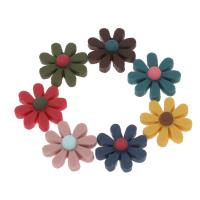 Resina de la manera Cabujones, Flor, uso para la celda DIY / cadena de llaves / tocado / broche, más colores para la opción, libre de níquel, plomo & cadmio, 22x21x8mm, 200/Bolsa, Vendido por Bolsa