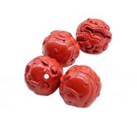 Cinnabar Beads, Carved, DIY, vermeil, 17mm Approx 1.3mm 