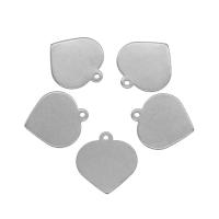 Stainless Steel Heart Pendants, 304 Stainless Steel, original color Approx 1mm 