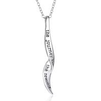 Zinc Alloy Necklace, for woman, silver color 