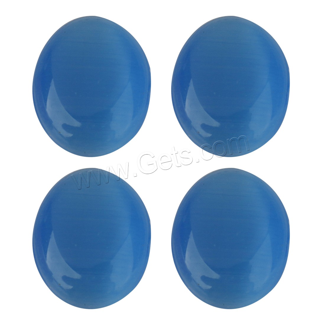 Cats Eye Beads, Ellipse, plated, DIY & different size for choice, more colors for choice, Sold By PC