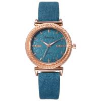 Reloj de Pulsera de mujeres, Cuero de PU, con dial de aleación de cinc & Vidrio, chapado en color rosa dorada, Sostenible & sin impermeables & para mujer, más colores para la opción, 35x8mm,16mm, longitud:aproximado 9.2 Inch, Vendido por UD