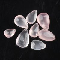 Gemischte Edelstein Anhänger, Tropfen, Rosa, 22~37mm, Bohrung:ca. 1mm, verkauft von PC