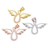 Cubic Zirconia Brass Pendants, fashion jewelry 