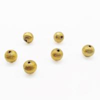 Beaucoup de perles de cuivre, laiton, Rond, Placage de couleur d'or, DIY, couleur métallique plaquée, 12mm, Vendu par PC