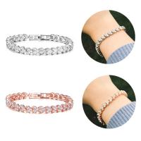 Zinc Alloy Rhinestone Bracelets, with Rhinestone, for woman 180mm 