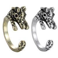 Zinc Alloy Finger Ring, Giraffe, for woman 17mm 