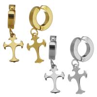 Stainless Steel Clip Earrings, plated, fashion jewelry & for woman 