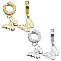 boucle d'oreille de clip en inox, acier inoxydable, Placage, bijoux de mode & pour femme, plus de couleurs à choisir  Vendu par paire