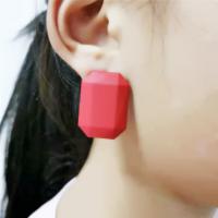 Acrylic Stud Earring, PC Plastic, with Acrylic, fashion jewelry & for woman 