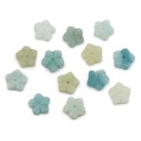 Gemstone Spacer Bead, Flower, random style & DIY, mixed colors, 12 