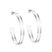 Stainless Steel Hoop Earring, fashion jewelry & for woman 