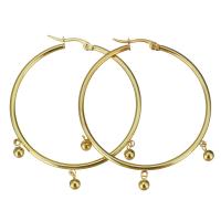 Boucle d'oreille en acier inoxydable Hoop, Placage, bijoux de mode & pour femme  Vendu par paire