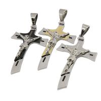 Pendentifs en titane, Acier titane, Crucifix, Placage, DIY & styles différents pour le choix, plus de couleurs à choisir Environ 25.6 pouce, Vendu par PC