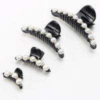 Hair Claw Clips, Plastic Pearl, fashion jewelry & for woman & with rhinestone, 115mmuff0c95mmuff0c60mmuff0c40mm 