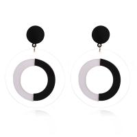 Acrylic Drop Earring, for woman, 80mm 