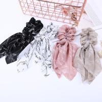 Bunny Ears Hair Scrunchies, Chiffon, handmade, portable 