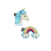 Children Hair Clip, PU Leather, fashion jewelry & for children 