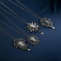 Zinc Alloy Necklace, fashion jewelry, silver color 