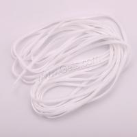 Polipropileno Nylon Máscara Earloop Cord, elástico & Bricolaje, Blanco, 4mm, aproximado 700m/KG, Vendido por KG