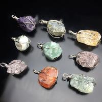 Natural Quartz Pendants, irregular (38~55)*(25~32)mm 