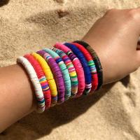 Polymer Clay Bracelets, elastic & for woman 6mm Approx 7.1 Inch 