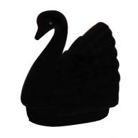 Velvet Ring Box, Velvet box, Swan, for woman 