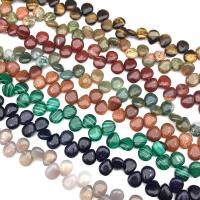 Perles de pierre gemme mixte, larme, poli, envoyé au hasard & DIY & différents matériaux pour le choix, plus de couleurs à choisir Environ Vendu par brin