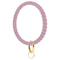 Bracelet de bijoux de silicone, Placage de couleur d'or, pour femme, plus de couleurs à choisir Diamètre inté Environ 75mm, Vendu par brin