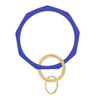 Joyería pulseras de silicona, chapado en color dorado, para mujer, más colores para la opción, diámetro interior:aproximado 75mm, Vendido por Sarta