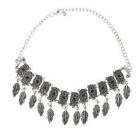 Mode Collier Choker, alliage de zinc, Placage, pour femme & avec strass, plus de couleurs à choisir Environ 13.8 pouce, Vendu par brin